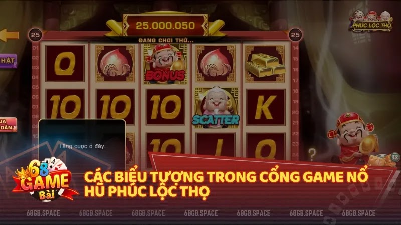Các biểu tượng trong cổng game Nổ hũ Phúc Lộc Thọ
